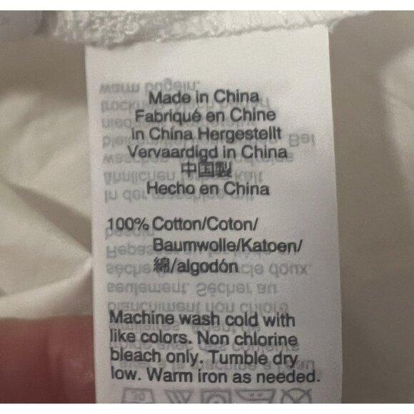 J.Crew Women’s Top Tie Neck Blouse XL Long Sleeves 100% Cotton NWT - Picture 9 of 11